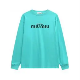 miu miu t-shirt manches longues pour unisexe s_126b314